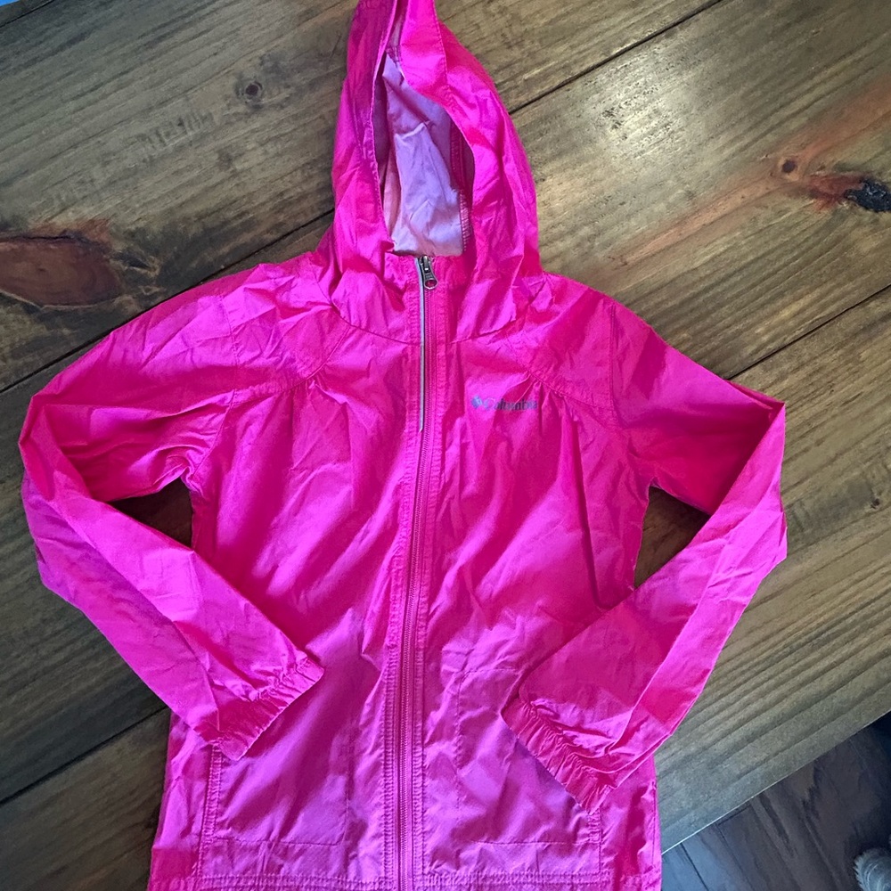 ✨Columbia Vibrant Pink Raincoat for Kids